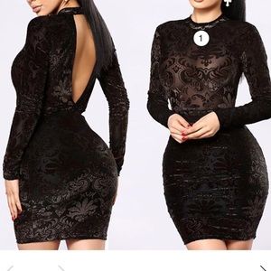 Black fashion nova dress